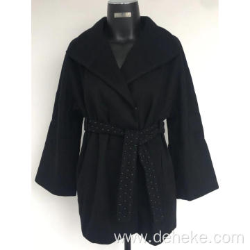 Girl's woven winter coat